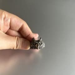 再値下げ！　未使用　ビルウォールレザー　フクロウリングのサムネイル
