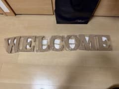 WELCOME 木製 アルファベット オブジェのサムネイル