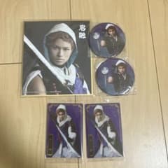 ミュージカル刀剣乱舞 岩融 ミニ色紙 缶バッジ カードのサムネイル