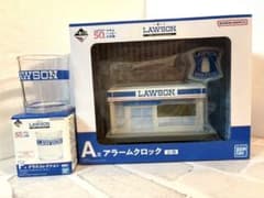 이치 반 쿠지 로손 LAWSON A상 알람 시계 F상 유리 2점