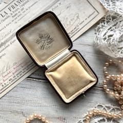 E英国イギリスアンティーク ジュエリーケース ブローチメダイ