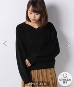 アースミュージック ♡黒ダイヤ柄ニット♡のサムネイル