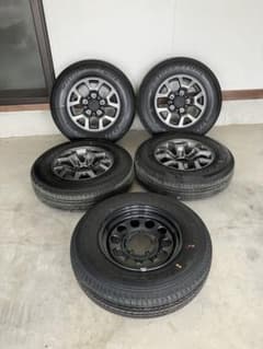 スズキ ジムニーノマド 純正タイヤホイール15インチ新車はずし5本