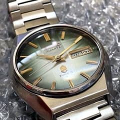 SEIKO QUARTZ TYPEII 1976年製 デイデイト 緑文字盤 - メルカリ