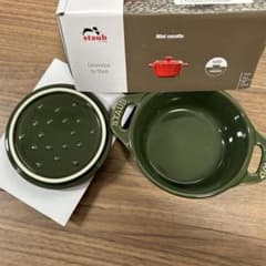 ストウブ　ミニココット　グリーンのサムネイル