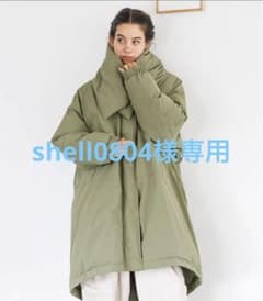 BAYFLOW  マフラー付き　モンスターコート　カーキのサムネイル