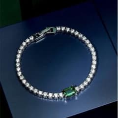 品質保証』高品質18 kダイヤモンドプラチナブレスレットau 75051 