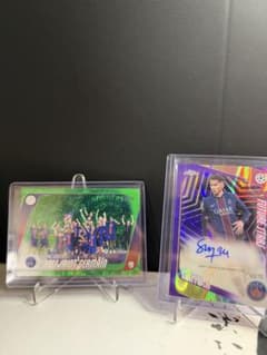 Topps Chrome PSG サインカード 2枚セット　autoのサムネイル