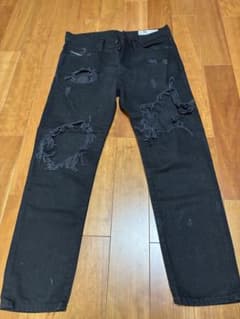 DIESEL MHARKY ブラック スリムスキニーデニムのサムネイル