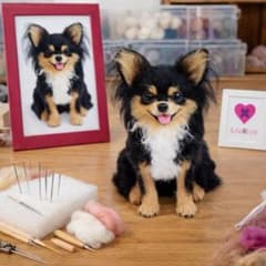 チワワ 羊毛フェルト オーダーメイド ペット人形 写真からのサムネイル