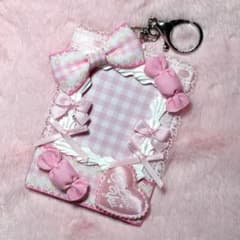 キーホルダー付トレカケース　量産型 平成女児　ピンク　キャンディー　ホイップのサムネイル