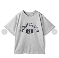 GRL カレッジロゴプリントビッグTシャツ［pm146］グレーのサムネイル