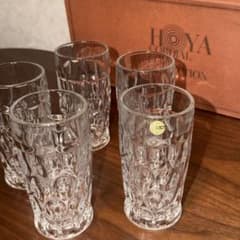 【HOYA】 コーディアル グラス 5客 セット 箱付き 昭和レトロ タンブラーのサムネイル