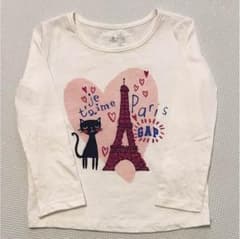 【試着のみ】GAP 女の子 カットソー 90 18-24のサムネイル