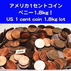 a008 アメリカ 1セント硬貨 コイン ペニー まとめ 1.8kg 大量！ - メルカリ
