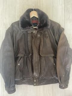comstock ラム　レザージャケット　ボア　vintageのサムネイル