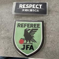 JFAサッカー 4級レフェリーワッペンケース　RESPECTワッペンケースセットのサムネイル