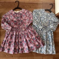 jacadi リバティ柄ワンピース 2枚セット6A - メルカリ