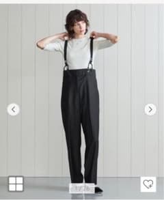 H Beauty&Yous トロピカルハイウエストサスペンダーパンツのサムネイル