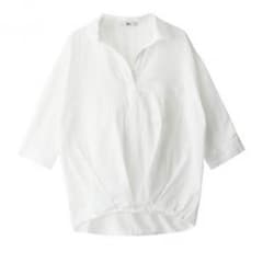 シャツ 白 新品未使用 スキッパーシャツのサムネイル