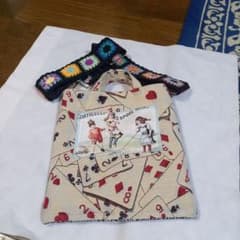 ハンドメイド　 ショルダーバッグ トランプ柄