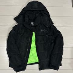 【※コメントの方専用】DIESEL フード付きブラックダウンジャケットのサムネイル