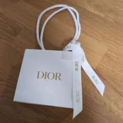 DIOR ショップ袋 ミニサイズ ホワイト - メルカリ