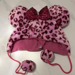 ディズニーファンキャップ　ピンク ヒョウ柄のサムネイル