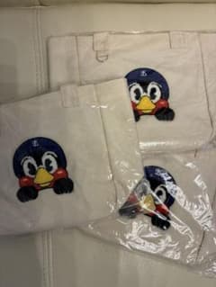 新品・未使用)(3つセット)つば九郎 刺繍バッグ 東京ヤクルト - メルカリ