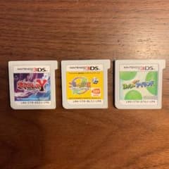 3DS 中古3点セット(ポケモン、ご当地鉄道、ヨッシーアイランド)のサムネイル