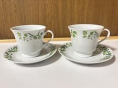 ティーカップ＆ソーサー 2客セット ボタニカル柄のサムネイル