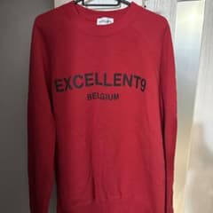 EXCELLENT9 赤 トレーナー ベルギー製のサムネイル