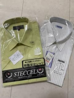未使用メンズYシャツ2点　LLサイズ　長袖と半袖のサムネイル