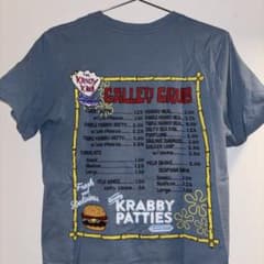 古着　スポンジボブ　カニカーニ　メニューTシャツ　Sサイズのサムネイル