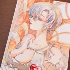 肉筆原画　手描きイラスト　26120　絵画　オリジナル　アナログ　水彩画 手描きイラスト オリジナル アナログイラスト水彩イラスト 原画 - メルカリ