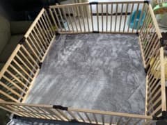 折りたたみ木製ベビーサークルのサムネイル