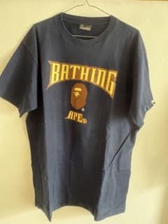 90s A BATHING APE Tシャツ ネイビー ヴィンテージのサムネイル