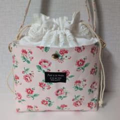 お値下げしました!!　キャス·キッドソン　巾着ショルダー　ハンドメイドのサムネイル