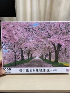 エポック社 日本の風景 桜に染まる権現堂堤 埼玉 1000ピース ジグソーパズルのサムネイル