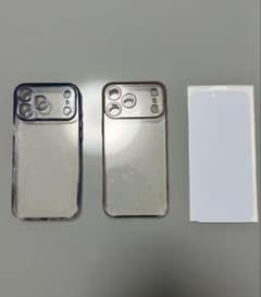 iPhone17 promax 라메들이 클리어 케이스 반짝반짝 보호 필름 첨부