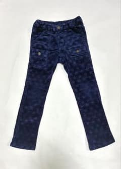 F.O.KIDS キッズ 星柄 コーデュロイパンツ ネイビー 120cm