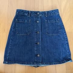 フロントボタン デニムミニスカートのサムネイル