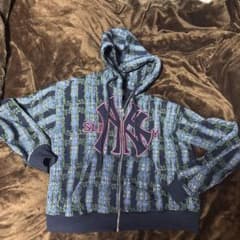 SLINKYYANKEES BOOTLEG PLAID ZIP HOODIEのサムネイル