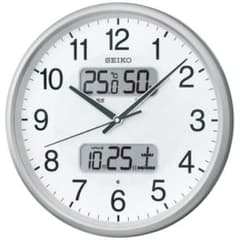 FH2313)SEIKO 掛時計 温度・湿度・カレンダー表示 直径:35cm - メルカリ