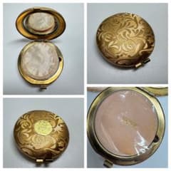 昭和レトロ コーセー オーリック コンパクトパウダー ゴールド 一点物 