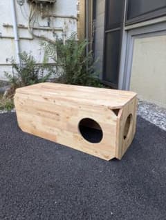 ペット ベンチ 無垢材 ナチュラルシグネチャー 猫 トンネル - メルカリ