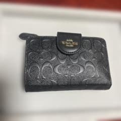 COACH 二つ折り財布 ブラック シグネチャーのサムネイル