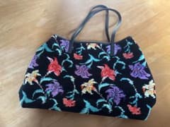 フェイラー　FEILER 鞄　バッグ　花柄　タオル地