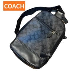 COACH ボディバッグ シグネチャー ブラックのサムネイル