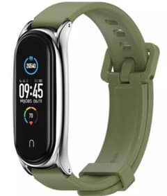 Xiaomi Mi Band 3/4/5/6用 スマートバンド替えベルトカーキのサムネイル